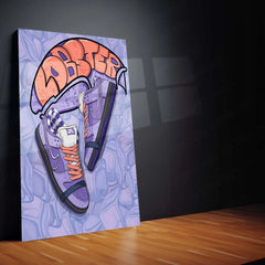 Abstract Metal Poster | Nike Sneaker Art Metal Poster – Bold & Stylish Decor 06 - TURTLEWINGS