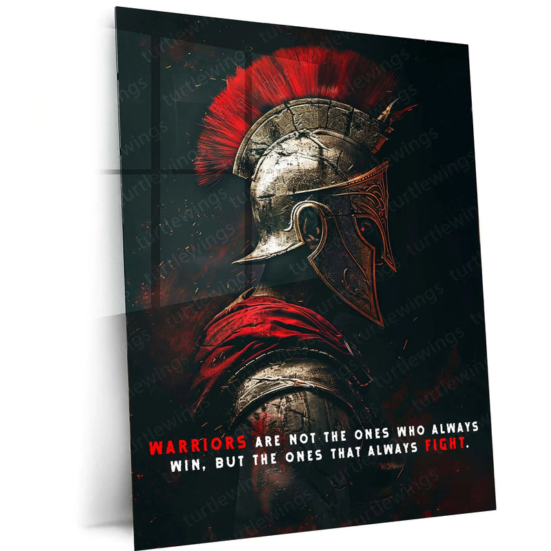 Spartans Quote Metal Poster - TURTLEWINGS