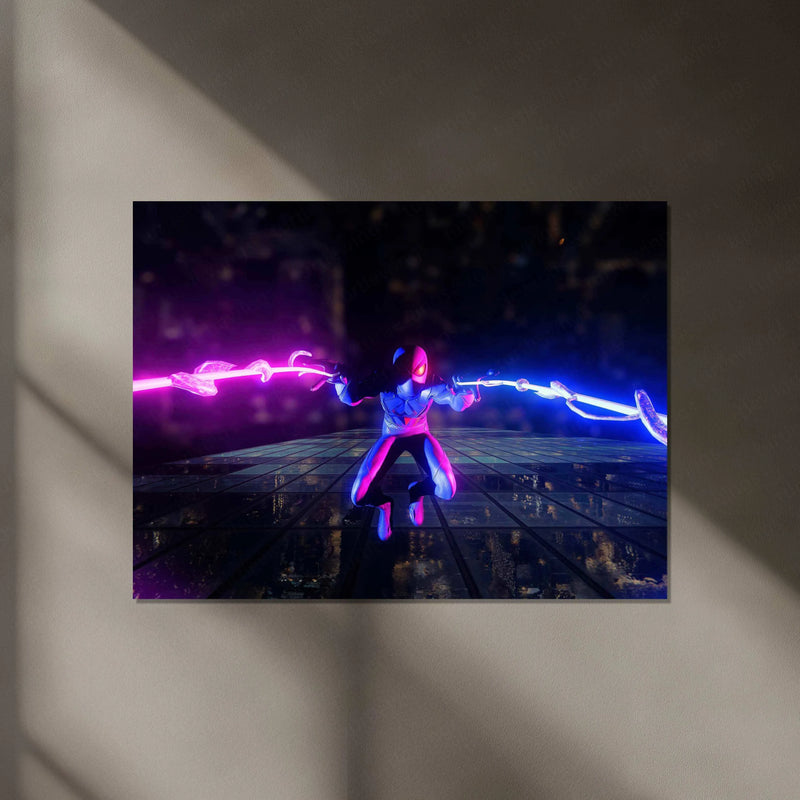 Spider-Man Neon LED Metal Poster - TURTLEWINGS