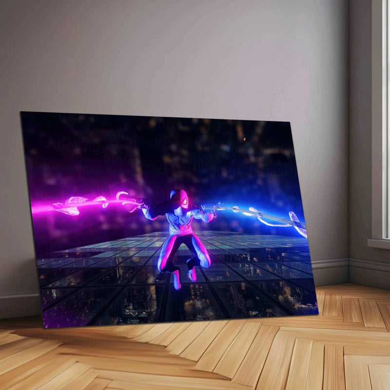 Spider-Man Neon LED Metal Poster - TURTLEWINGS