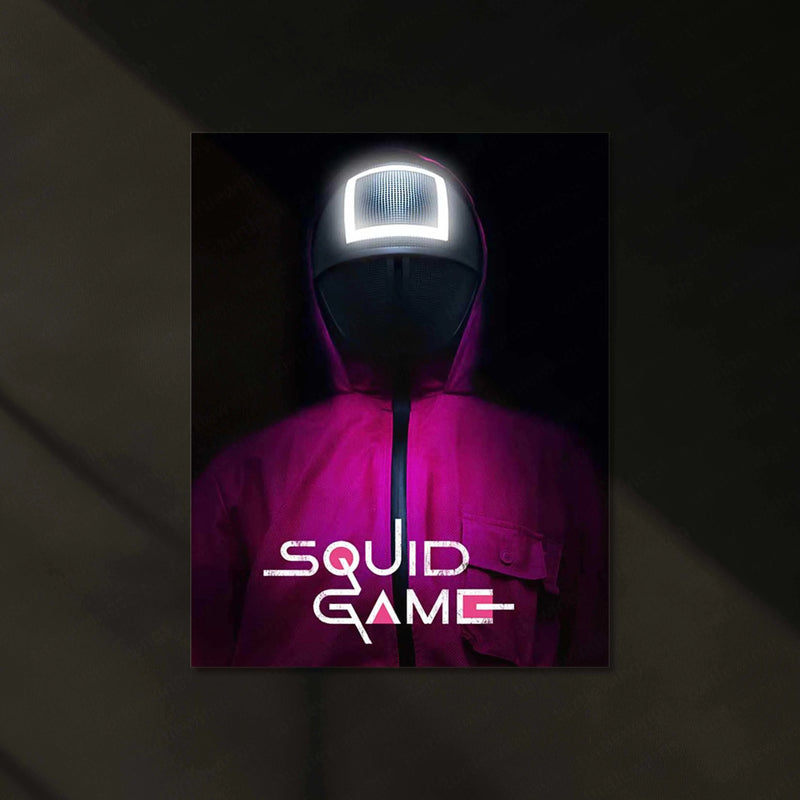 Squid Game Neon LED Metal Poster - TURTLEWINGS