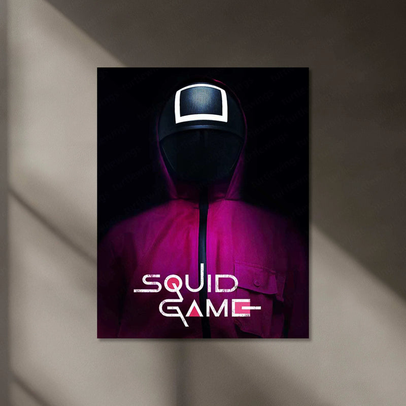 Squid Game Neon LED Metal Poster - TURTLEWINGS