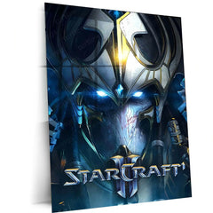 Game Metal Poster | StarCraft Warrior Metal Poster | Sci-Fi Gaming Wall Frame
