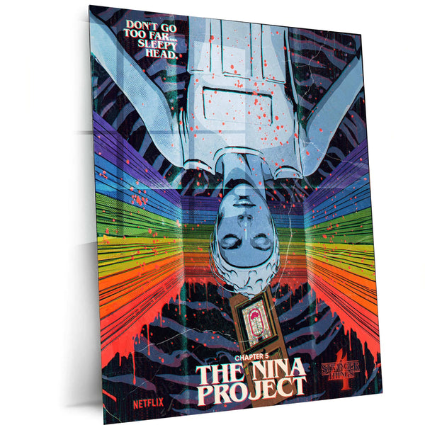 Stranger Things Metal Poster – The Upside Down Awaits 8 - TURTLEWINGS