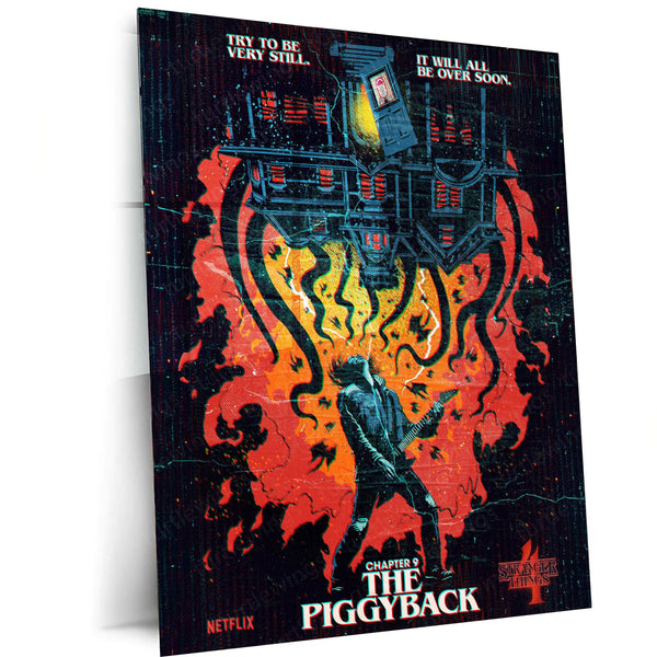 Stranger Things Metal Poster – The Upside Down Awaits 12 - TURTLEWINGS