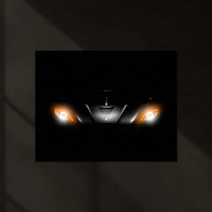Supercar Predator – Eyes of Speed | Neon LED Metal Poster | Hypercar Night Drive Edition