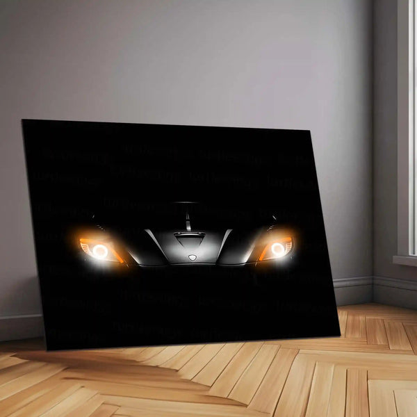 Supercar Predator – Eyes of Speed | Neon LED Metal Poster | Hypercar Night Drive Edition