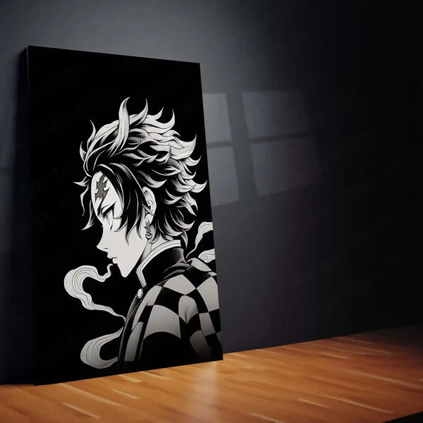 Tanjiro Kamado from Demon Slayer – Intense Battle-Ready Metal Frame 02 - TURTLEWINGS