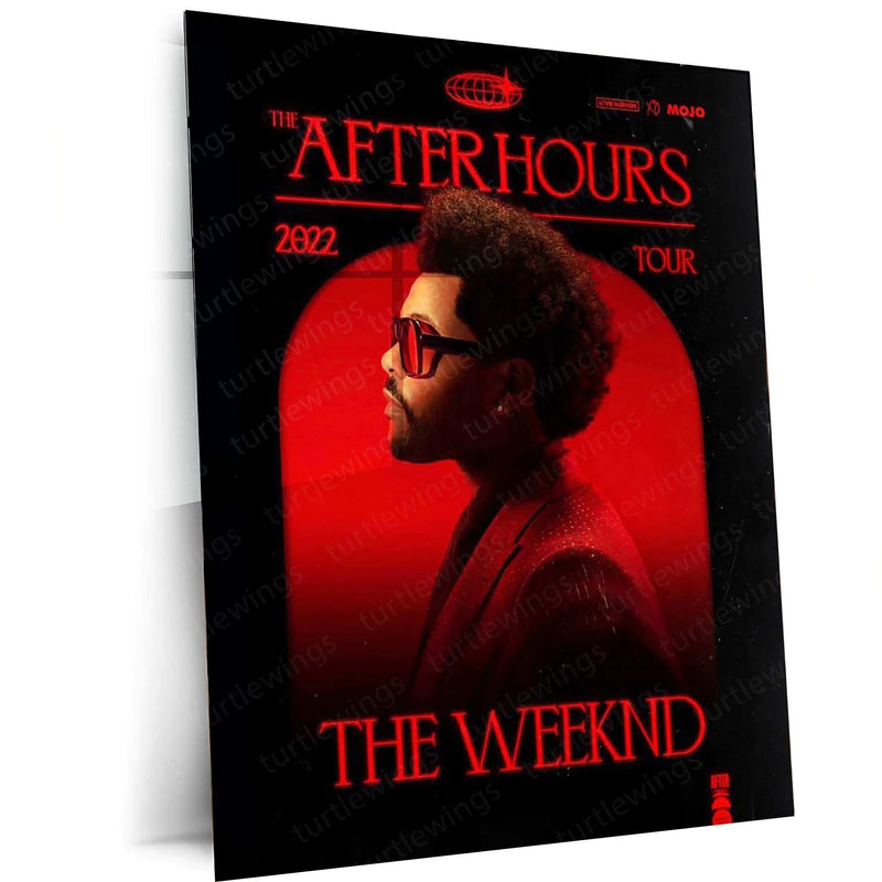 The Weeknd Metal Poster – Iconic Music & Pop Art | Stylish R&B Wall Decor - TURTLEWINGS