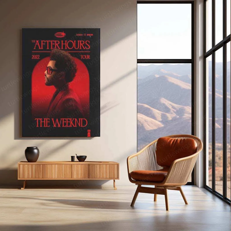 The Weeknd Metal Poster – Iconic Music & Pop Art | Stylish R&B Wall Decor - TURTLEWINGS
