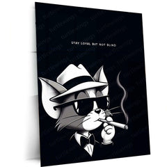 Tom Quote Metal Poster – Classic Cartoon Wisdom | Funny Tom & Jerry Wall Art 2 - TURTLEWINGS