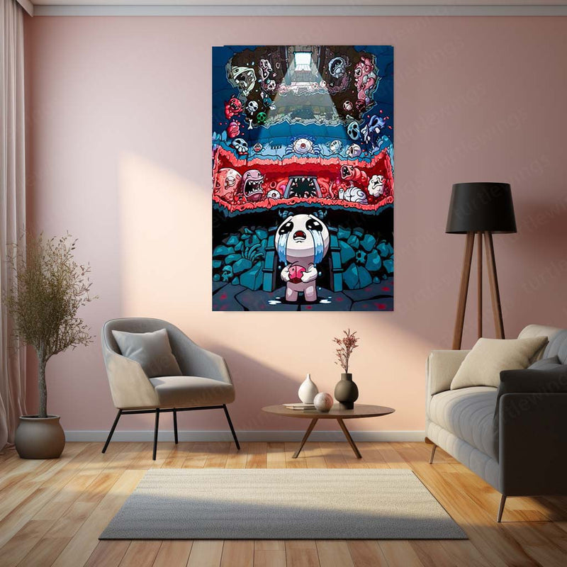Game Metal poster | The Binding of Isaac – Descent into Madness Metal Frame