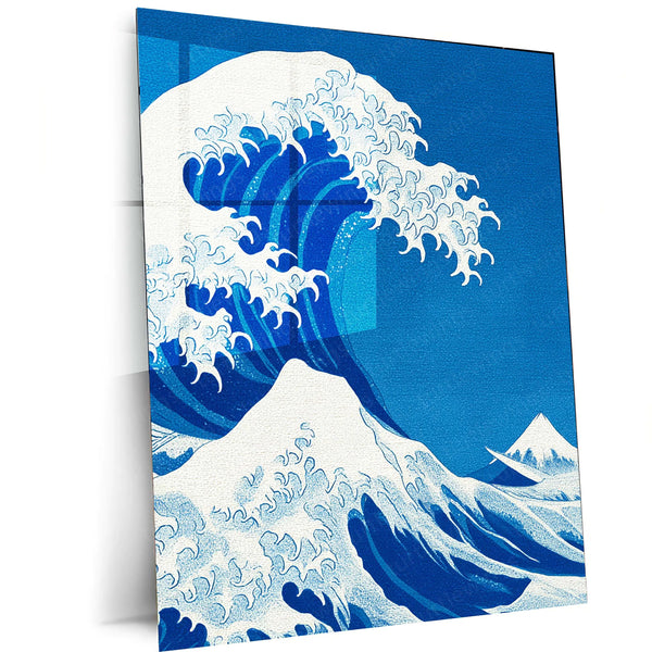 The Great Wave – Inspired by Hokusai Metal Poster | Japanese Art Wall Frame