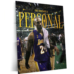 This Comeback Is Personal – Revenge Mindset Motivational Metal Frame | Bounce Back Wall Art | Fuel Your Fire Decor