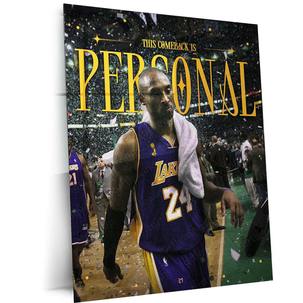 This Comeback Is Personal – Revenge Mindset Motivational Metal Frame | Bounce Back Wall Art | Fuel Your Fire Decor