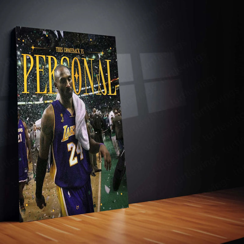 This Comeback Is Personal – Revenge Mindset Motivational Metal Frame | Bounce Back Wall Art | Fuel Your Fire Decor