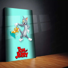 Tom and Jerry – Classic Cartoon Chase Metal Frame - TURTLEWINGS