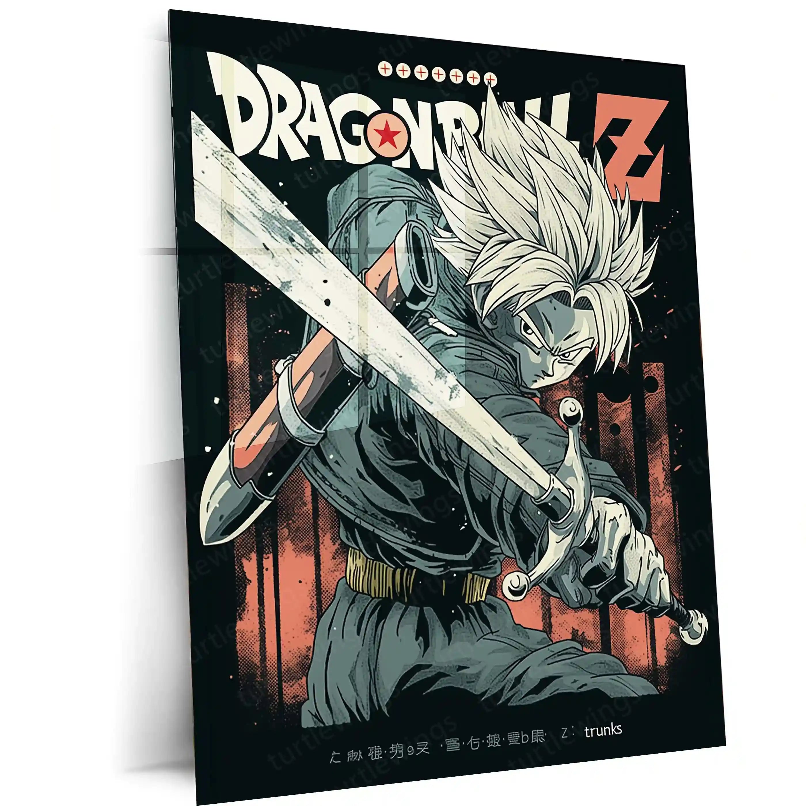 Trunks with Sword – Vintage Dragon Ball Z Metal Frame | Classic