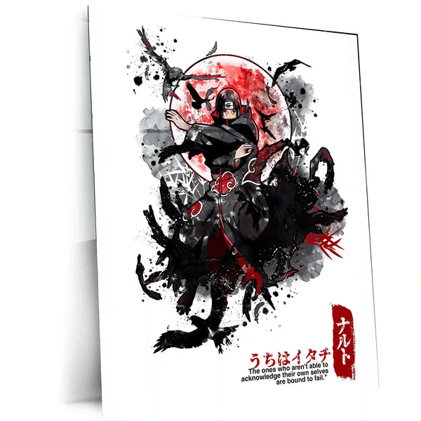 Anime Metal Poster | Uchiha Itachi – Dance of Crows Metal Poster | Naruto Shippuden Wall Frame