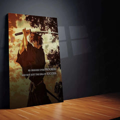 Vagabond Anime Quote Metal Poster – Samurai Wisdom | Epic Warrior Wall Art - TURTLEWINGS