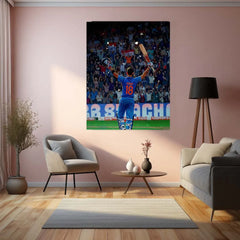 Cricket Metal Poster | Virat Kohli Metal Poster | Cricket Legend Wall Art - TURTLEWINGS