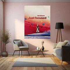 Vegito (DBZ) – “Not Distant, Just Focused” Metal Poster | Saiyan Mindset x Anime Wall Art
