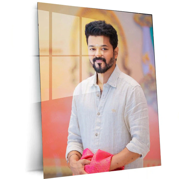 Vijay Thalapathy – Tamil Cinema Superstar Metal Poster | Tollywood Wall Frame 011