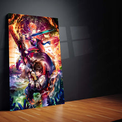 Game Metal poster | Vision of Mana – Dual Blades of Destiny Metal Frame