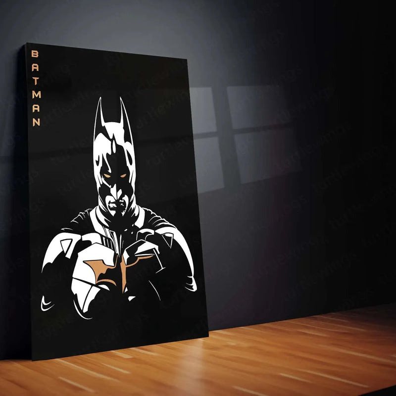 Anime Metal Poster | Batman, Luffy & Tanjiro Metal Poster Set – Iconic Heroes Wall Art Collection - TURTLEWINGS