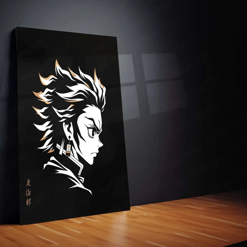 Anime Metal Poster | Batman, Luffy & Tanjiro Metal Poster Set – Iconic Heroes Wall Art Collection - TURTLEWINGS