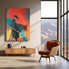 Warrior Spirit – Artistic Battle-Ready Metal Frame - TURTLEWINGS