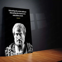 Quote Metal Poster | Wisdom of Aristotle Metal Poster | Ancient Philosophy Quote Wall Frame