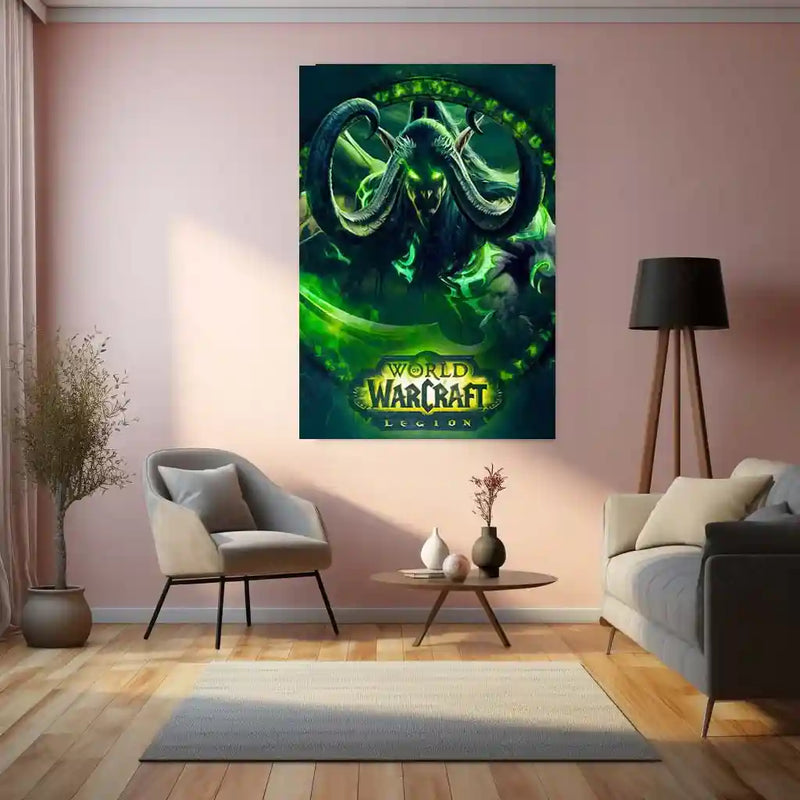 Game Metal Poster | World of Warcraft – Legion Metal Poster | Fantasy Gaming Wall Frame