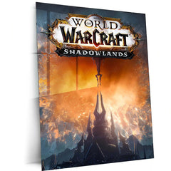 Game Metal Poster | World of Warcraft – Shadowlands Metal Poster | Dark Fantasy Gaming Wall Frame