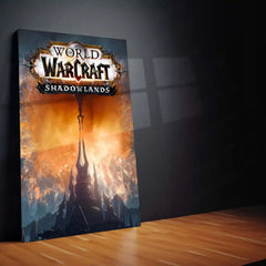 Game Metal Poster | World of Warcraft – Shadowlands Metal Poster | Dark Fantasy Gaming Wall Frame