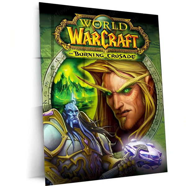 Game Metal Poster | World of Warcraft – The Burning Crusade Metal Poster | Fantasy Gaming Wall Frame