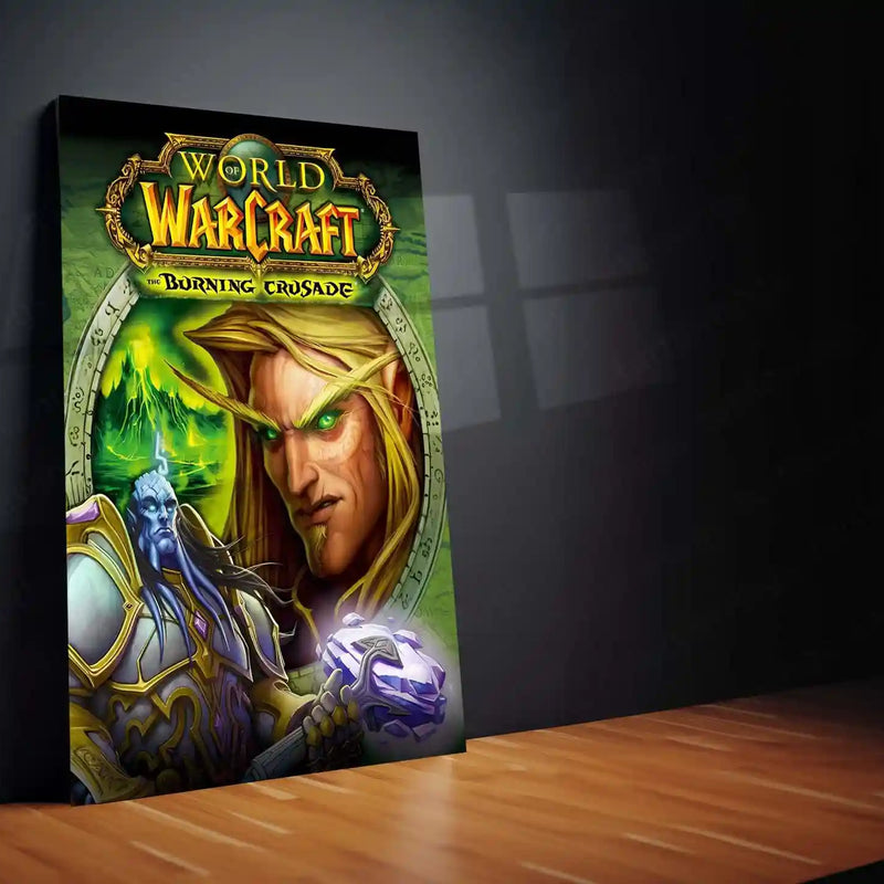 Game Metal Poster | World of Warcraft – The Burning Crusade Metal Poster | Fantasy Gaming Wall Frame