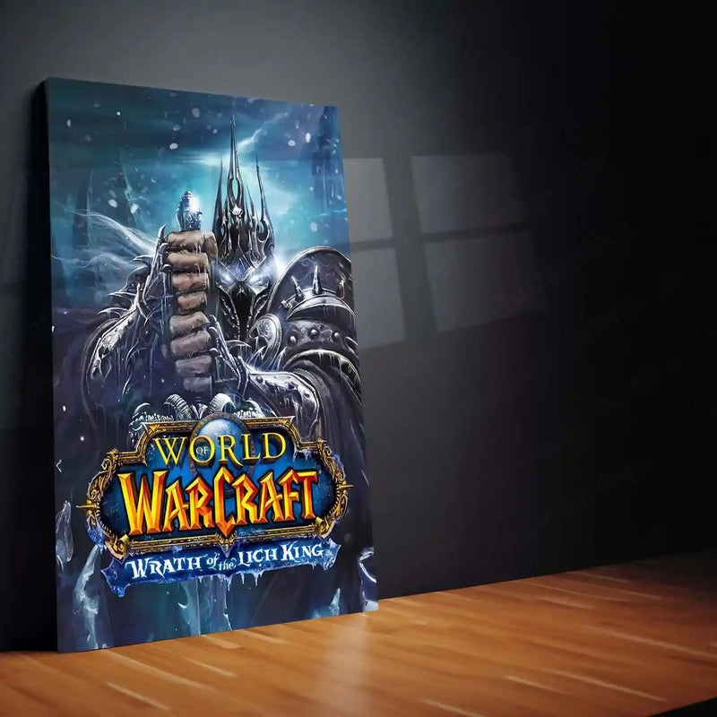 Game Metal Poster | World of Warcraft – Wrath of the Lich King Metal Poster | Fantasy Gaming Wall Frame