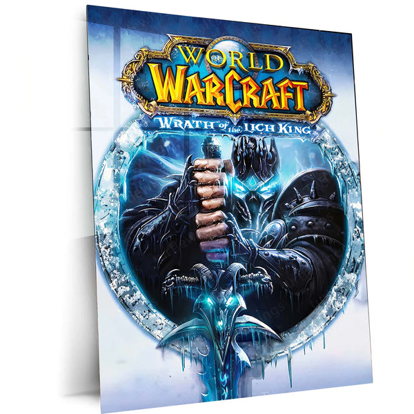 Game Metal Poster | World of Warcraft – Wrath of the Lich King Frost King’s Legacy Metal Poster | Fantasy Gaming Wall Frame