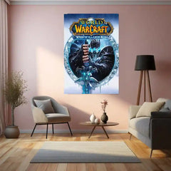 Game Metal Poster | World of Warcraft – Wrath of the Lich King Frost King’s Legacy Metal Poster | Fantasy Gaming Wall Frame