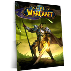 Game Metal Poster | World of Warcraft – Alliance Warrior Epic Art Metal Poster | Gaming Wall Frame