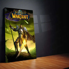 Game Metal Poster | World of Warcraft – Alliance Warrior Epic Art Metal Poster | Gaming Wall Frame
