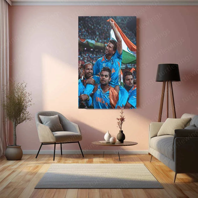 World Cup Sachin Tendulkar Metal Poster – A Tribute to the Cricket Legend - TURTLEWINGS