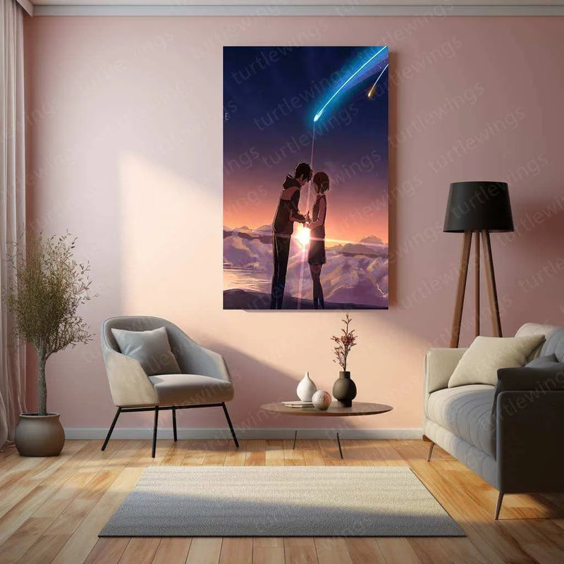 Your Name Metal Poster – A Timeless Anime Love Story 1 - TURTLEWINGS