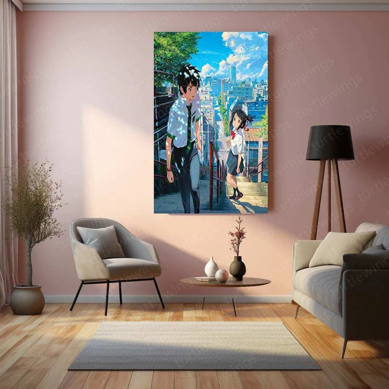 Your Name Metal Poster – A Timeless Anime Love Story 2 - TURTLEWINGS