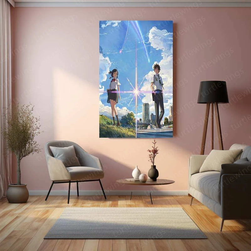 Your Name Metal Poster – A Timeless Anime Love Story 3 - TURTLEWINGS