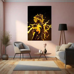 Anime Metal Poster | Zenitsu Agatsuma – Lightning Breathing Form Metal Poster | Demon Slayer Anime Wall Frame