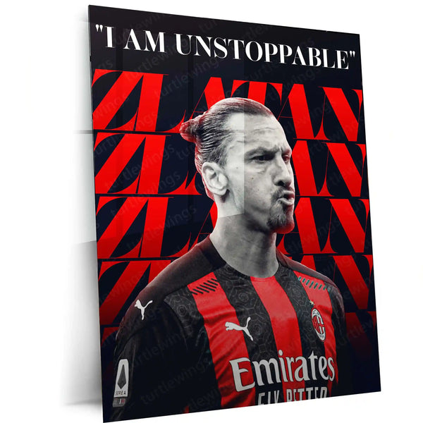 Zlatan Ibrahimović AC Milan Metal Frame –