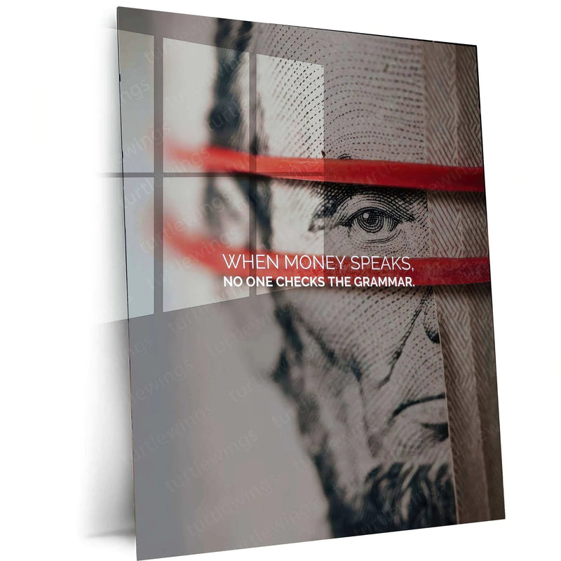 Motivational Quotes Metal Poster | Inspirational Wall Art | Success & Mindset Decor - TURTLEWINGS