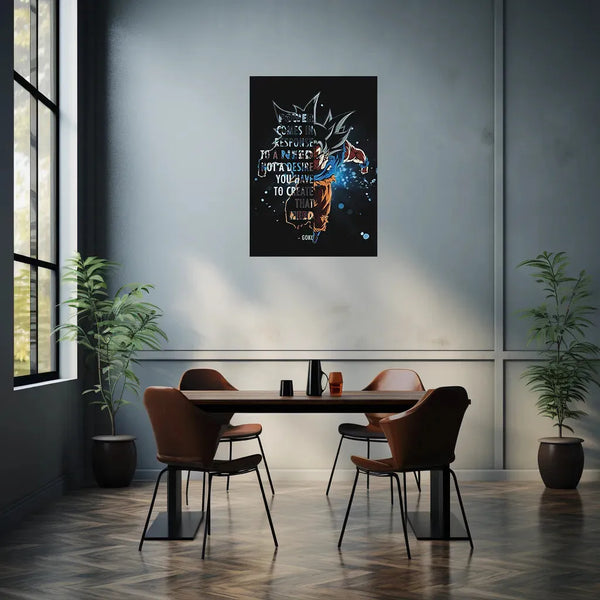 Goku Metal Poster - TURTLEWINGS